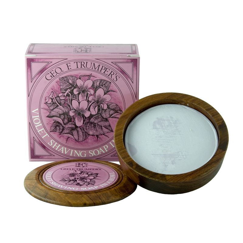 Violet Shaving Soap Bowl