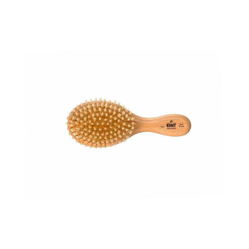 Beechwood Pure White Bristle Oval Club Brush - OG3