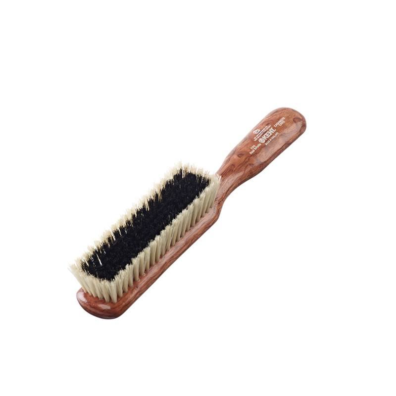 Dark Wood Pure Black and White Bristle Clothes Brush (Specially for Cashmere)  - CP6