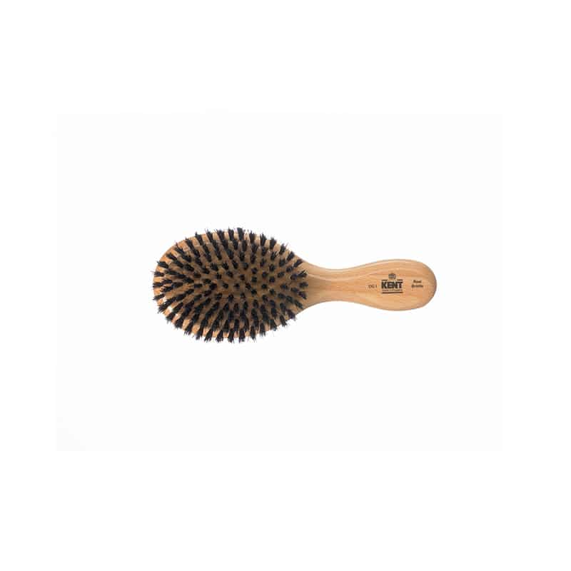 Satinwood Pure Black Bristle Oval Club Brush - OG1