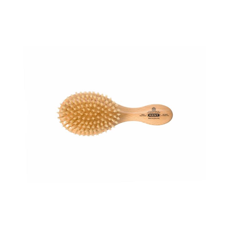 Satinwood Pure White Bristle Oval Club Brush - OS10